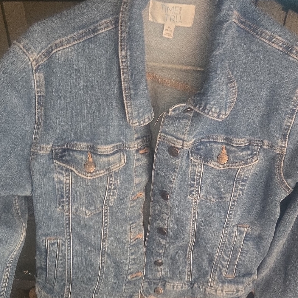Time and Tru Light Blue Denim Jacket